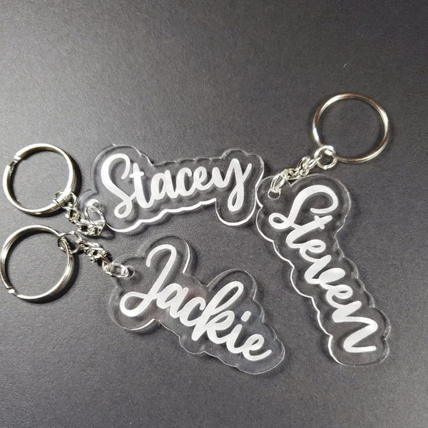 Personalized Acrylic Name Keychain