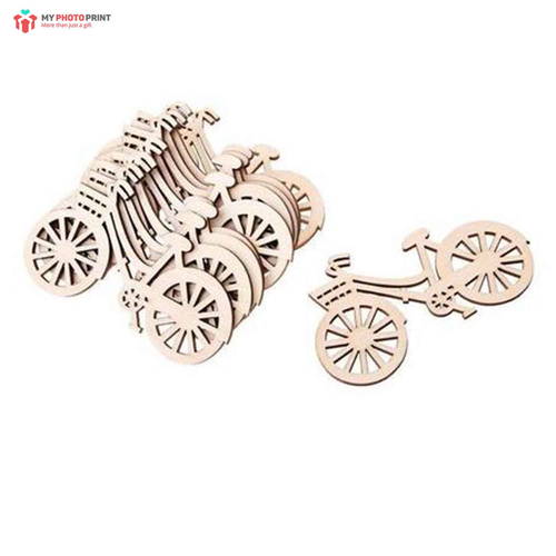 Blank Wooden Bicycle Mdf Wooden Craft Cutout Shapes & Patterns - (PACK OF 10)