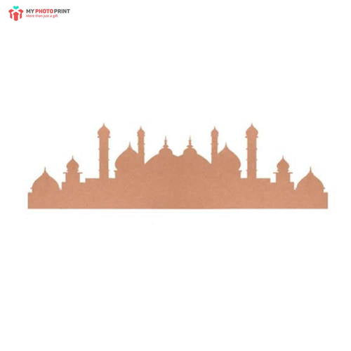 Eid Mosque Mdf Wooden Craft Cutout Any Shapes & Patterns ( PACK OF 10)