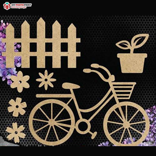 Mini Cut Out Mdf Wooden Craft Cutout Any Shapes & Patterns (PACK OF 10)