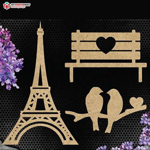 Unique Design Mdf Wooden Craft Cutout Any Shapes & Patterns ( PACK OF 10)