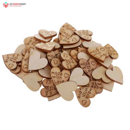 Heart Mdf Wooden Craft Cutout Any Shapes & Patterns | (PACK OF 10)