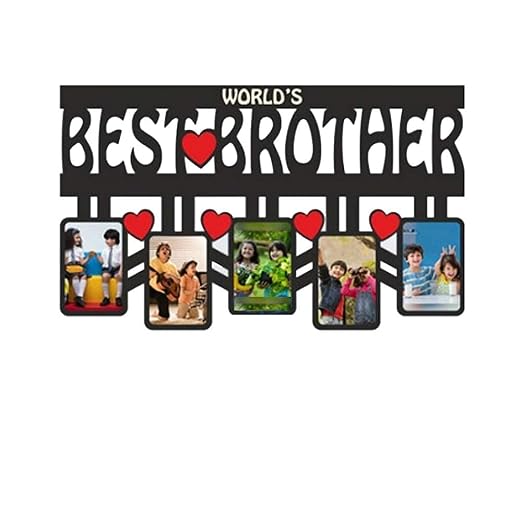 World’s Best Brother – Personalized Wooden Photo Frame