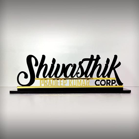 Personalized Corporate Desk Nameplate Holder – A Professional & Elegant Touch