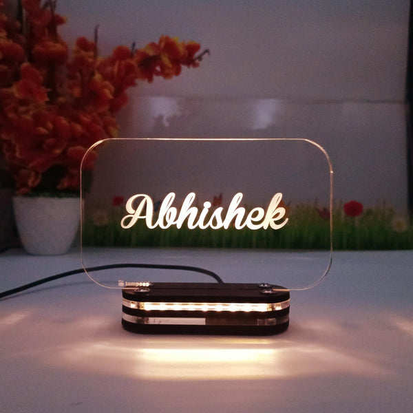💡 Personalized Acrylic LED Lamp for Colleagues