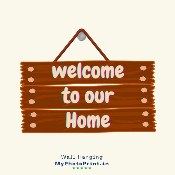 Couple Home Wall Hanging | Name Plate | Entry Namaste Name Plate #10