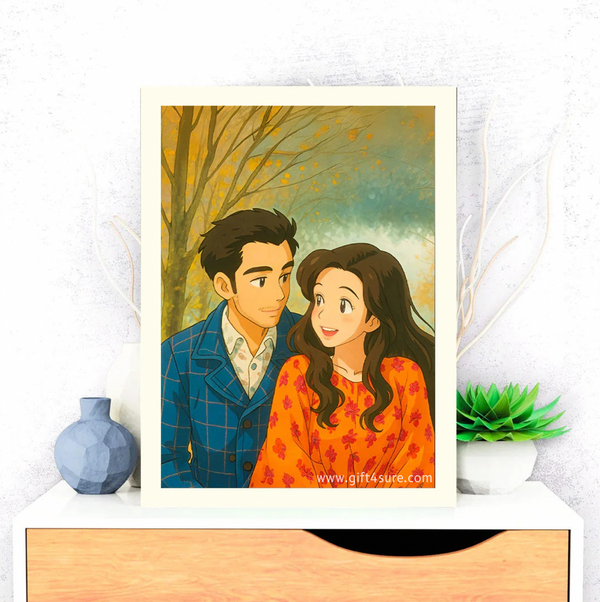 Personalized Ghibli-Style Portrait Frame