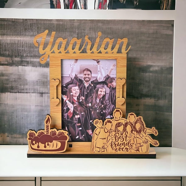 Personalized Wooden Yaariyan Photo Frame