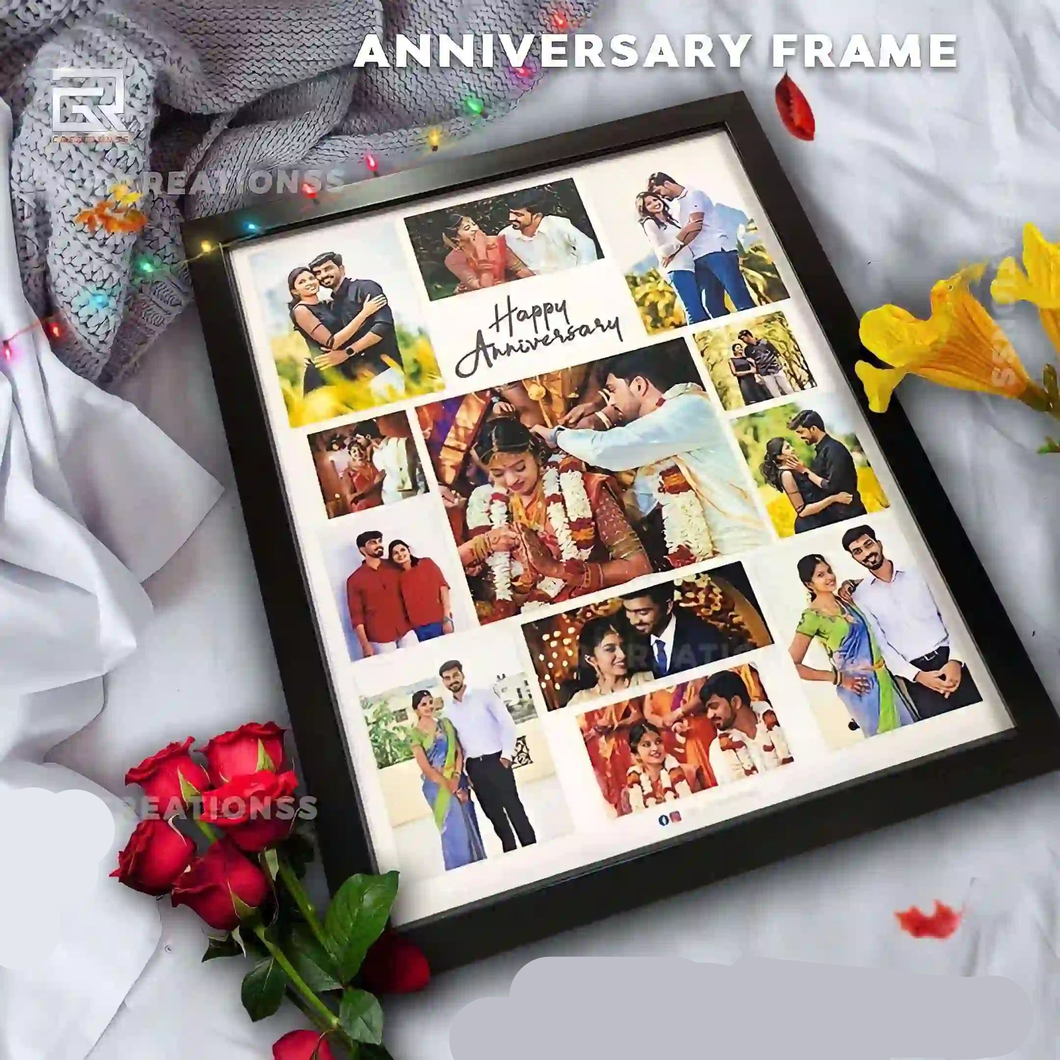 Happy Anniversary Personalized Photo Frame