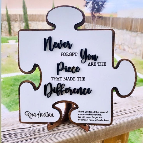 Personalized Farewell Puzzle Plaque