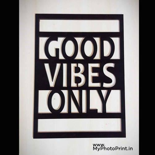 Good Vibes Only Wooden Wall Decoration
