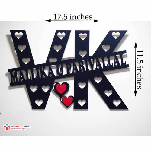 Customized Heart With Name Wall Hanging 9899