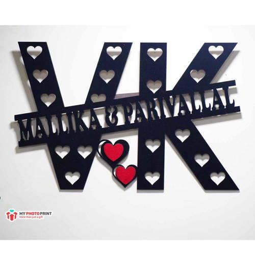 Customized Heart With Name Wall Hanging 9899