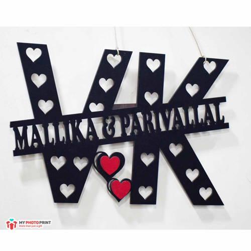 Customized Heart With Name Wall Hanging 9899