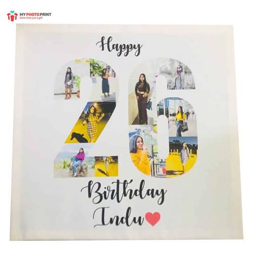 Customized Multiple 10 Photo Frame Collage Canvas