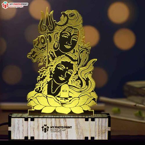 Mahadev Ji Acrylic 3d Illusion Led Lamp