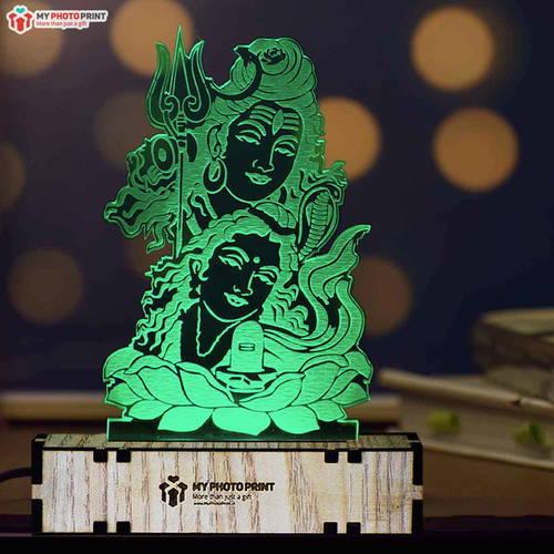 Mahadev Ji Acrylic 3d Illusion Led Lamp