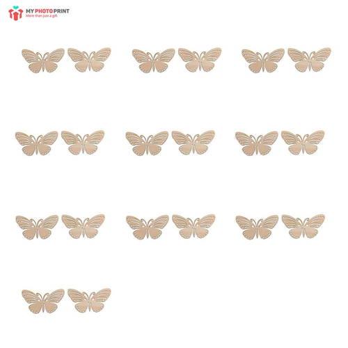 Butterflies Design Mdf Wooden Craft Cutout Shapes & Patterns