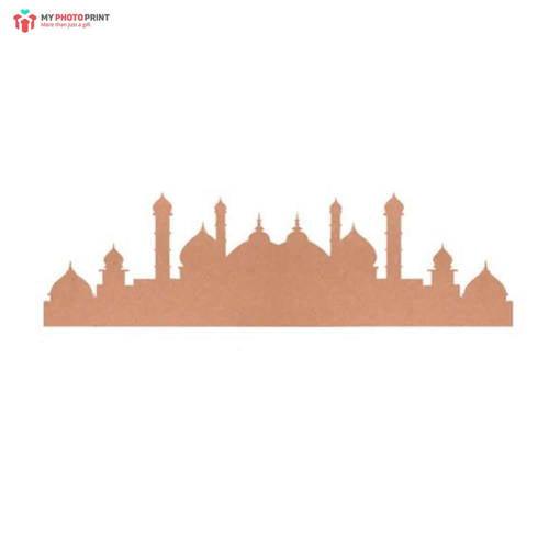 Eid Mosque Mdf Wooden Craft Cutout Any Shapes & Patterns ( PACK OF 10)
