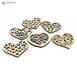 Heart Design Mdf Wooden Craft Cutout Any Shapes & Patterns (PACK OF  10)