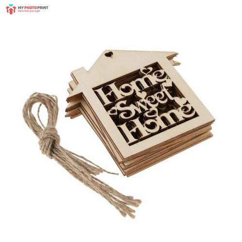 Home Sweet Home Mdf Wooden Craft Cutout Shapes & Patterns (PACK OF 10)