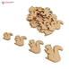Squirrels Mdf Wooden Craft Cutout Shapes & Patterns ( PACK OF 10)