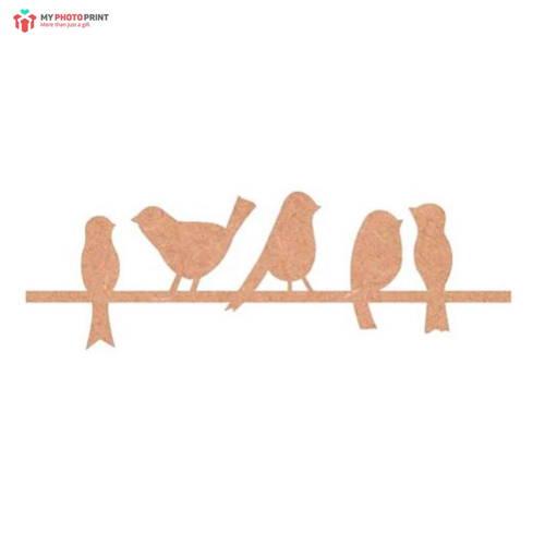 Birds Mdf Wooden Craft Cutout Any Shapes & Patterns (PACK OF 10)