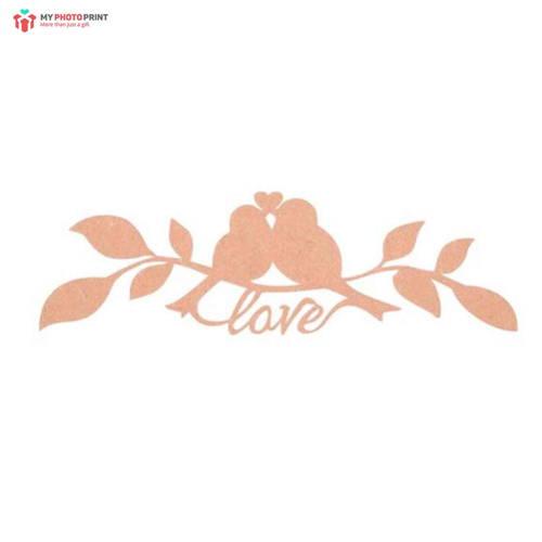 Love Sparrow Mdf Wooden Craft Cutout Any Shapes & Patterns (PACK OF 10)