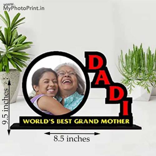 Customized Grandmother Round Photo Table Top