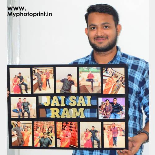 Customized Name With Golden Memories Photo Frame