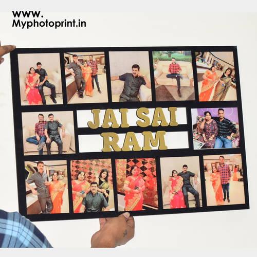 Customized Name With Golden Memories Photo Frame