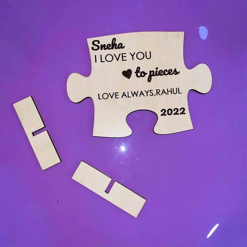Personalized Cute Puzzle Wooden Table Top