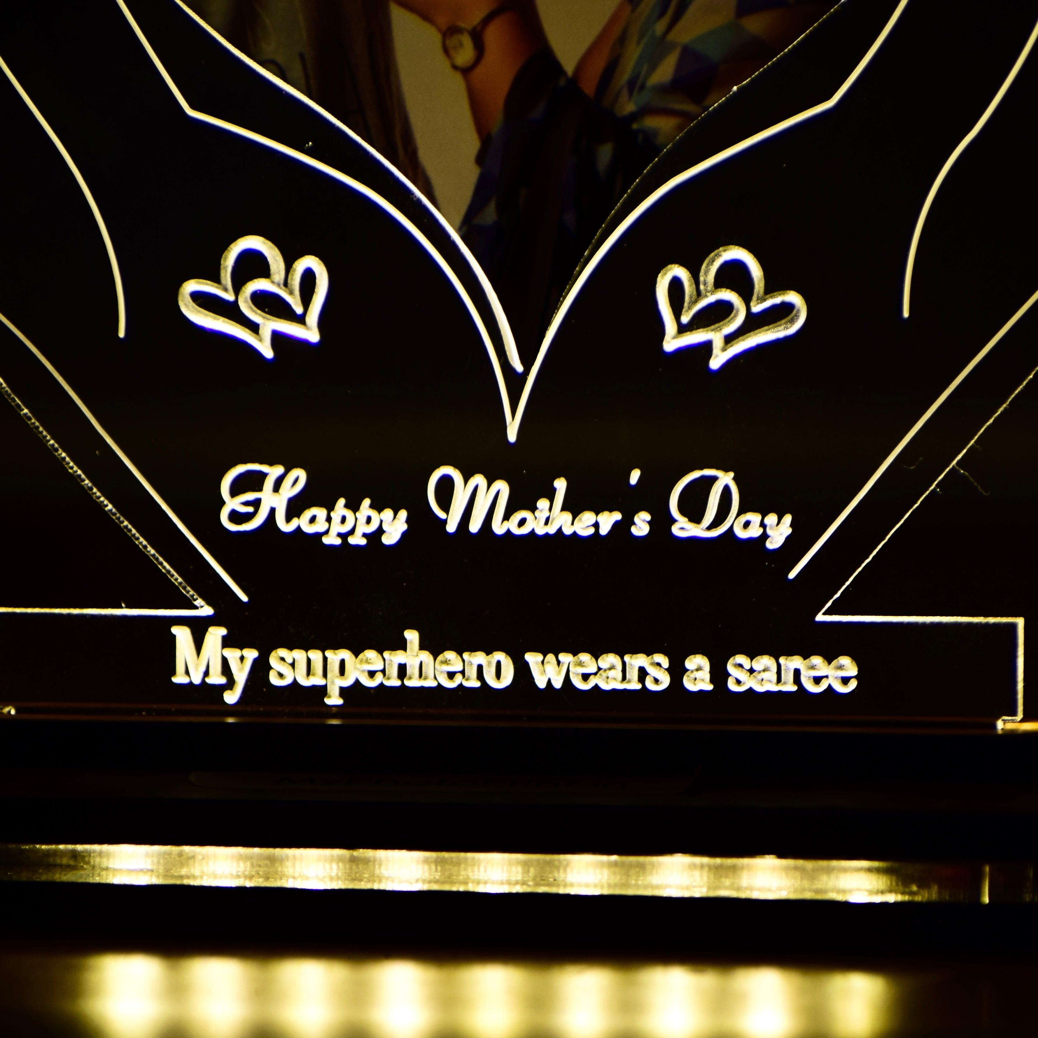 Heartfelt Hands Personalized LED Photo Lamp