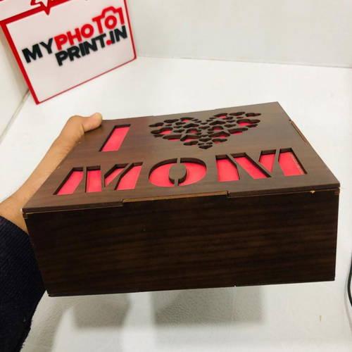 Customized Wooden Light Box for Mom
