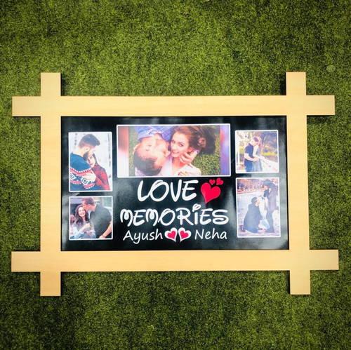 Customized Wooden Loving Memories Wall Frame