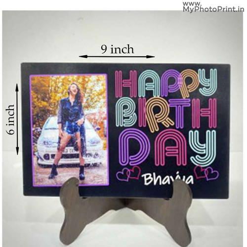 Customized Birthday Name Table Top With Your Photo