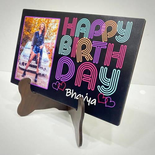 Customized Birthday Name Table Top With Your Photo