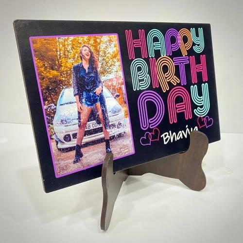 Customized Birthday Name Table Top With Your Photo