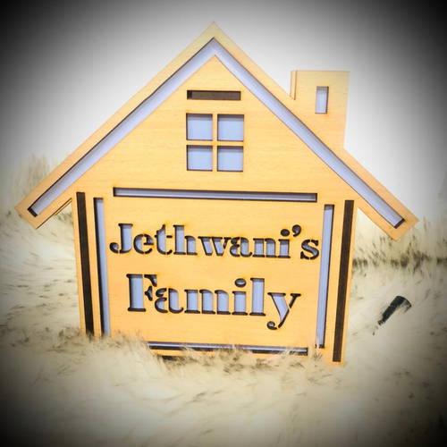 Customized Home Surname Led Board Multicolor Led And Remote #997