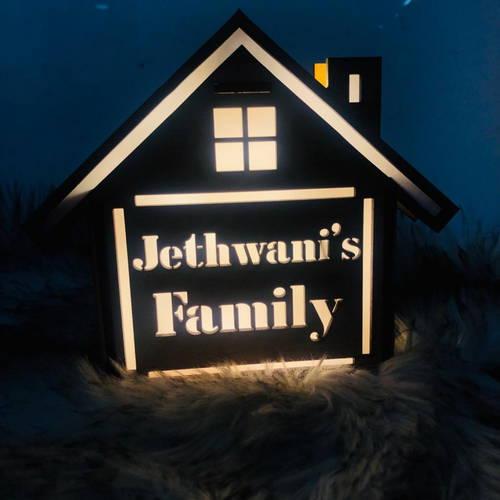 Customized Home Surname Led Board Multicolor Led And Remote #997