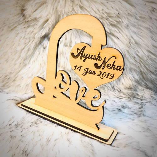 Customized Loving Table Top With Name