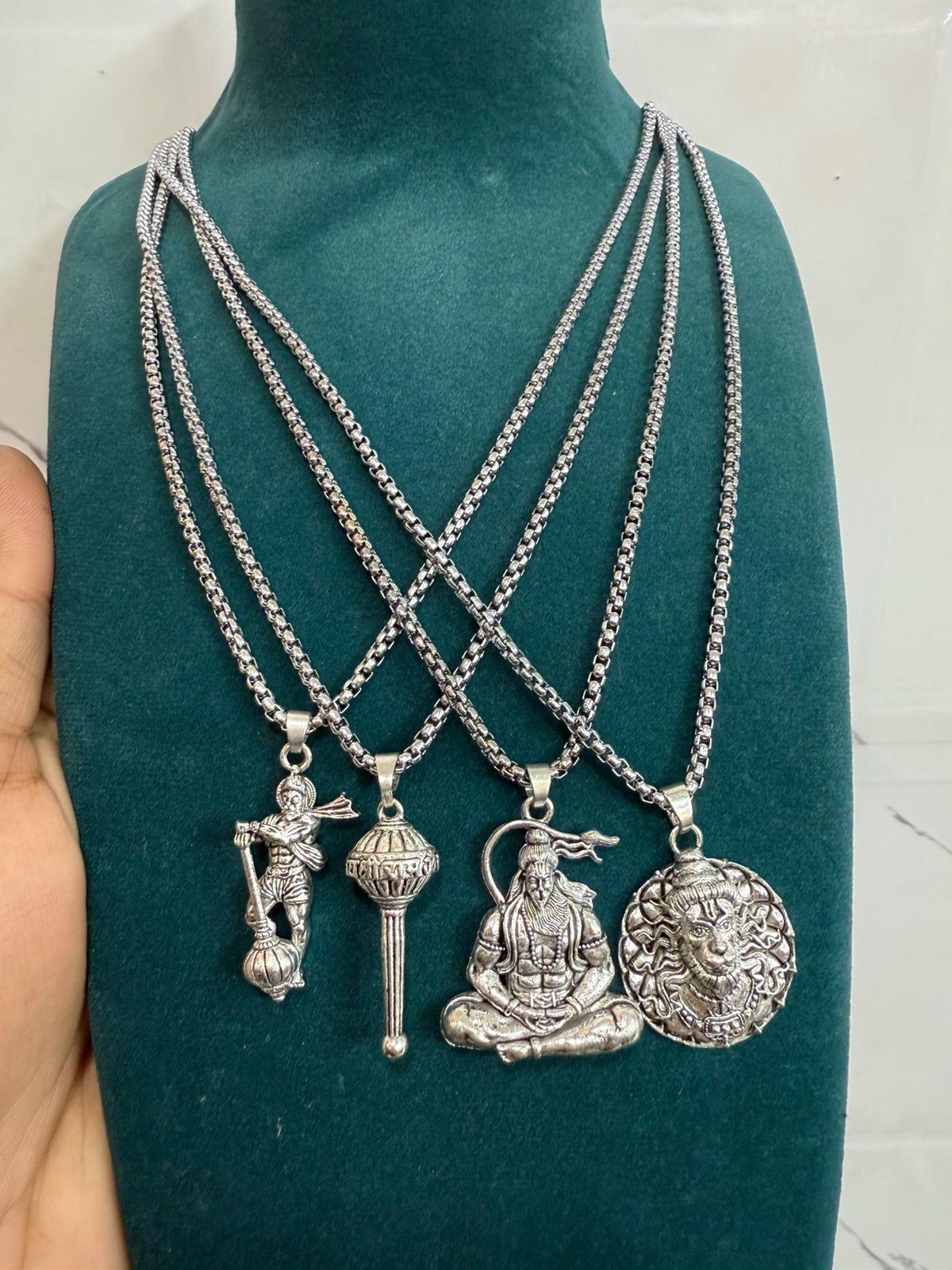 Lord Hanuman ji Chain With Pendant (Pack of 4)