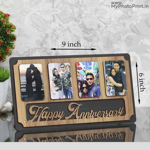 Personalized Wooden Happy Anniversary Frame