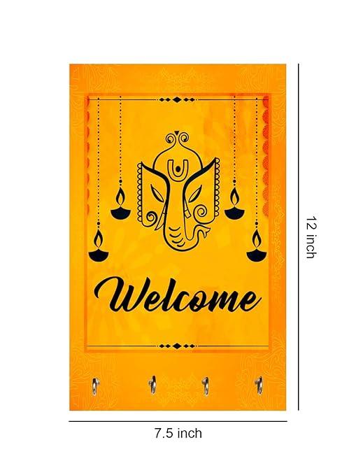 Wall Mount Ganesha Welcome Key Holder