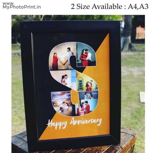 Customized Alphabet Multi Photo Frame