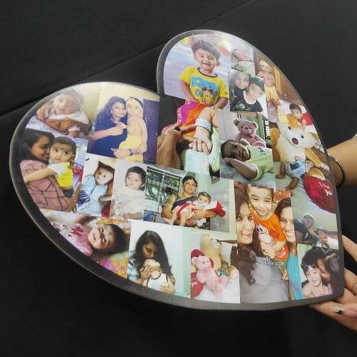 Customized Heart Frame Collage