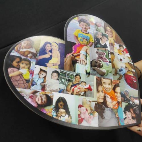 Customized Heart Frame Collage