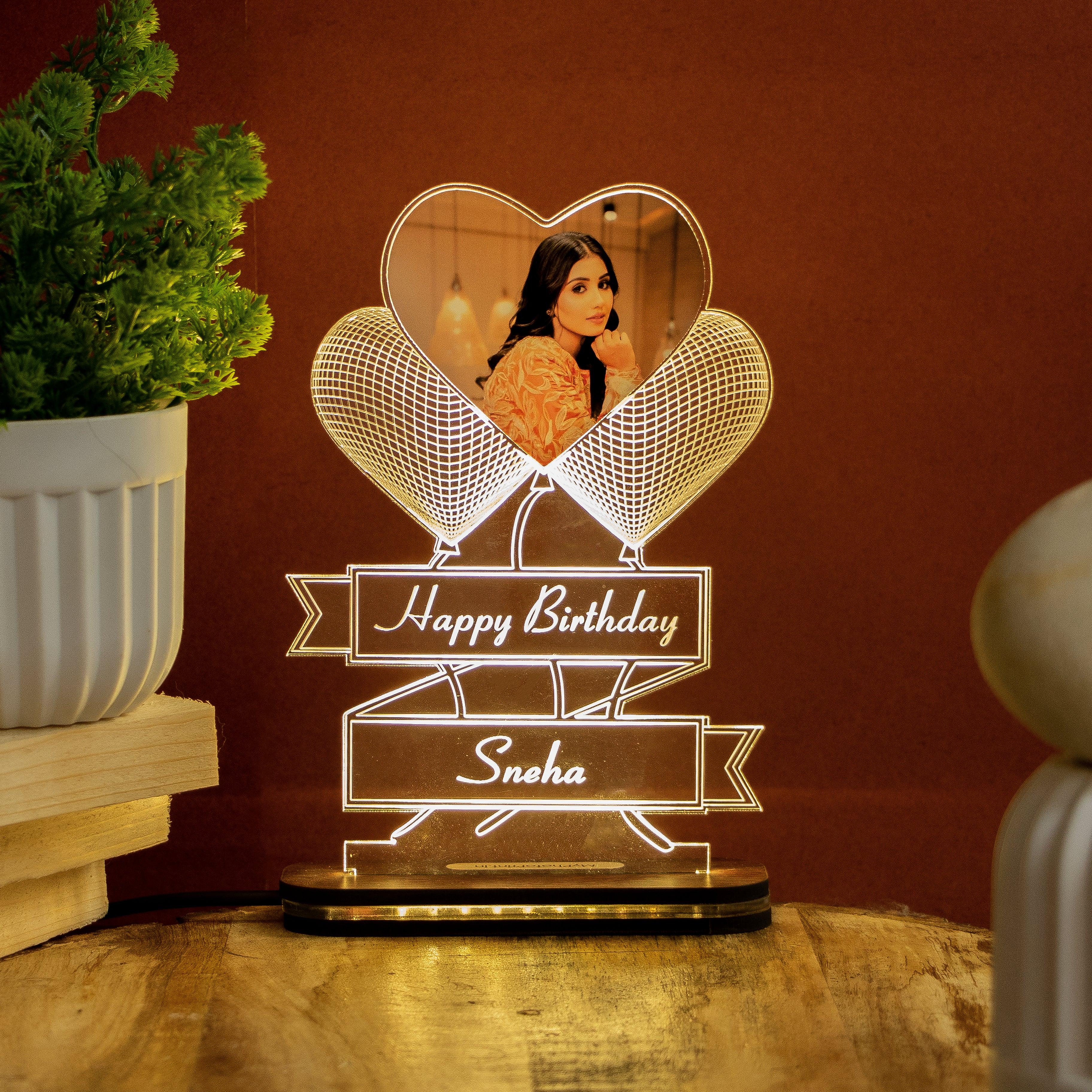 Birthday/Anniversary Photo Lamp