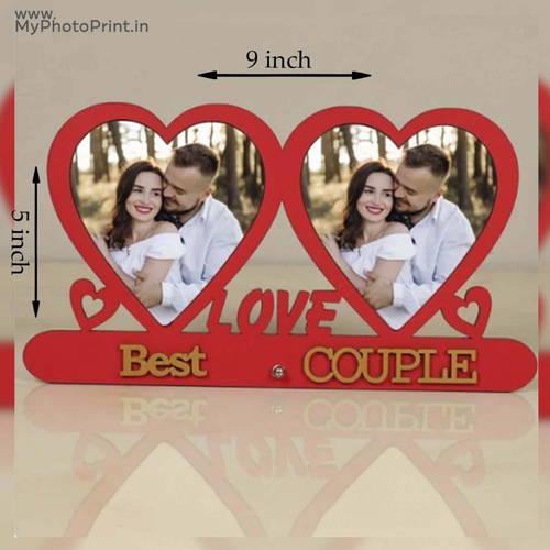 Customized Love My & Best Couple Photo Table Top