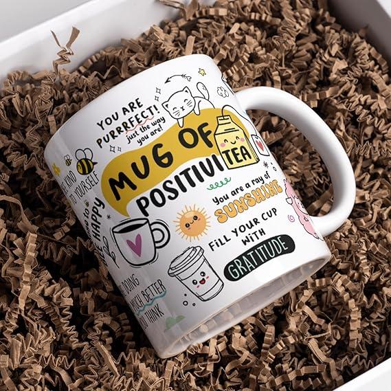 Mug of PositiviTEA – Motivational Ceramic Coffee Mug